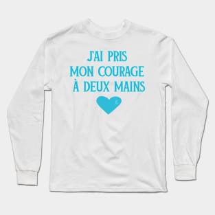 Addiction Recovery Sober Turquoise Ribbon Inspirational Gift Long Sleeve T-Shirt